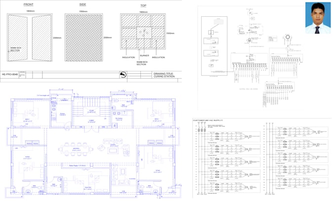 design drawing and drafting any type 2d auto cad plan