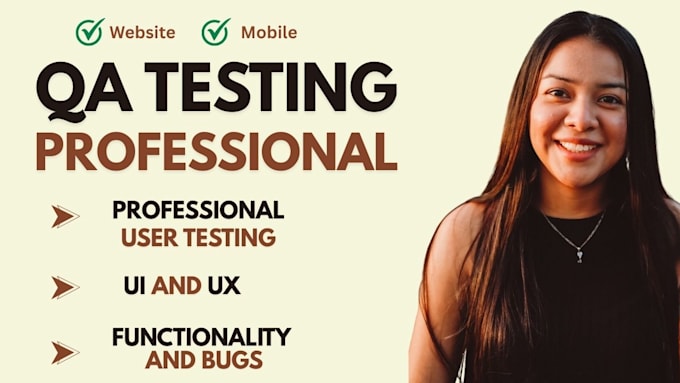 test and QA your website or app for bugs and usability