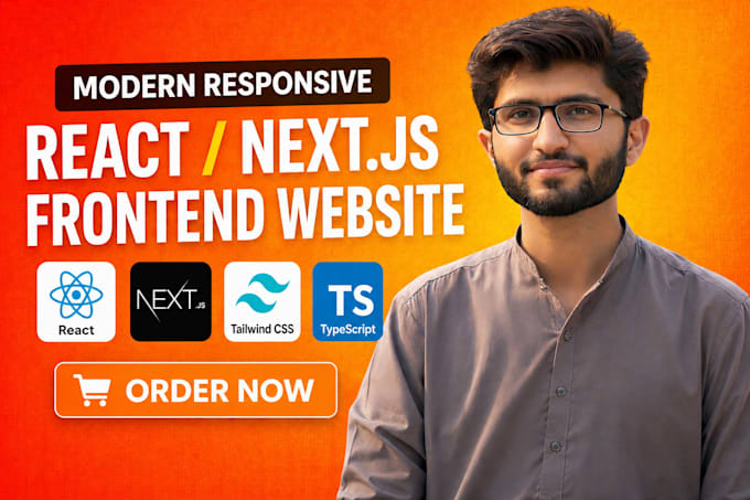 build a modern react or nextjs frontend website