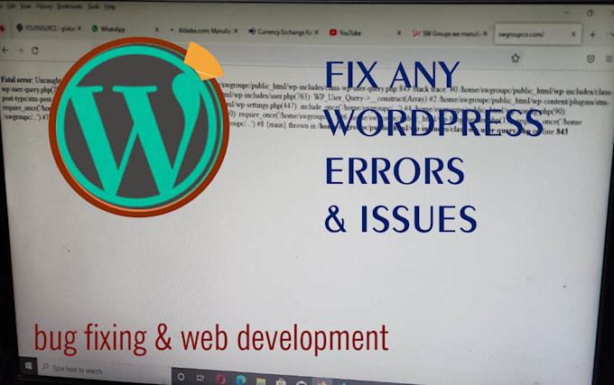 fix wordpress any errors