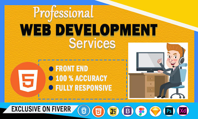 Be your front end developer html css by Zaid76249 | Fiverr