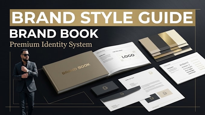 design brand style guide, brand book, and corporate identity