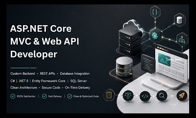 build asp dot net core web API and mvc application in c sharp net 8
