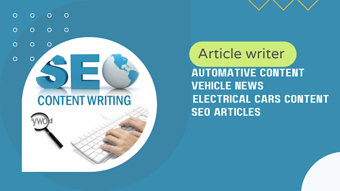 write automotive electrical and vehicle news articles