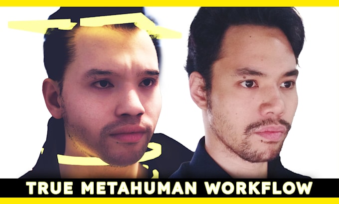 create an accurate metahuman, with custom textures and hair