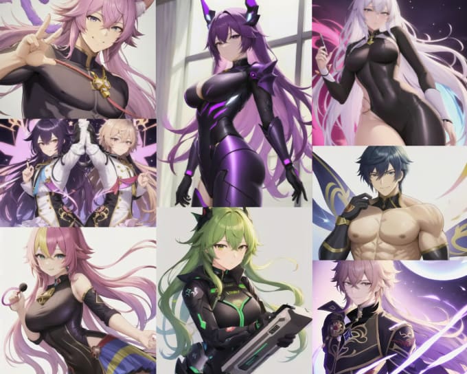 Create aesthetic ai anime art, nsfw available by Kzl_design Fiverr