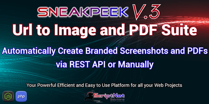 create your URL to image and PDF suite with API