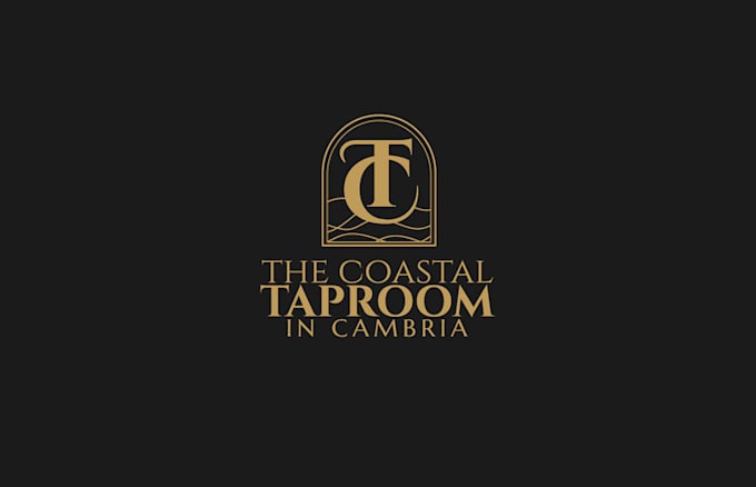 very nice coastal taproom logo design