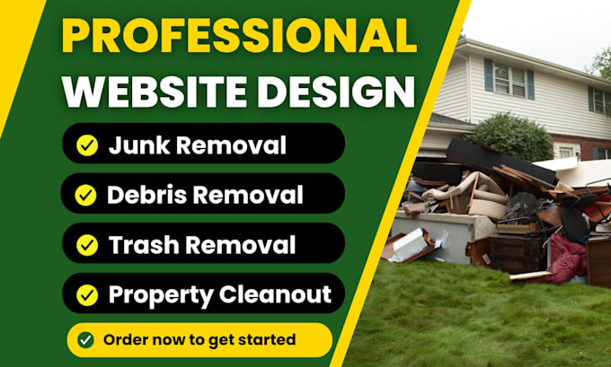 make well designed junk removal website
