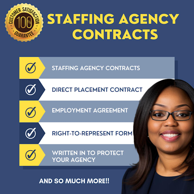 Draft contracts for your staffing agency or healthcare staffing agency