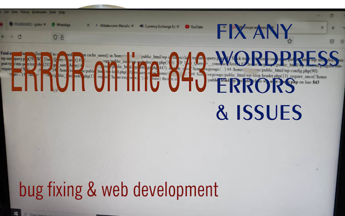 fix wordpress error no 843