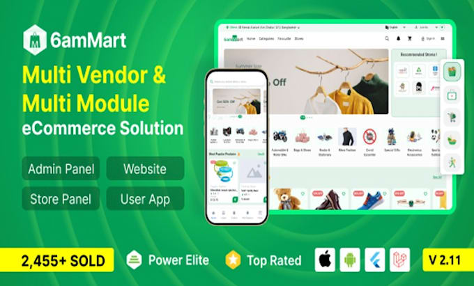 expert installation and configuration of 6ammart ecommerce script