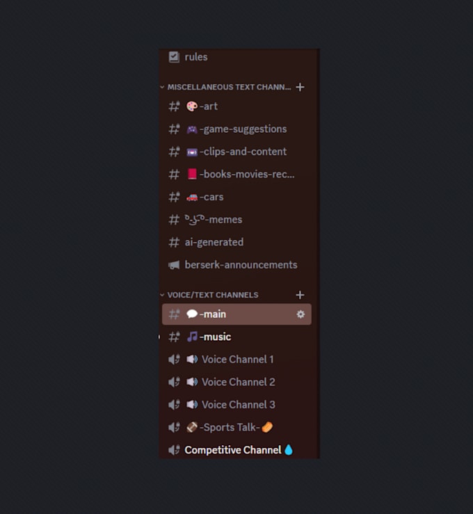 View of Setup your discord to your liking by Alan18802 | Fiverr