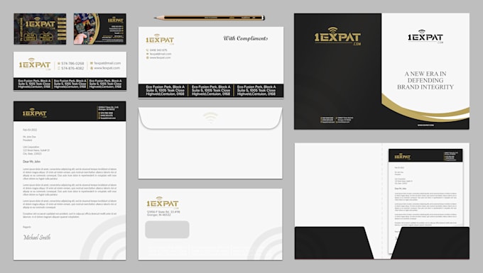 Use branding design business card email signature etc by Ahosan