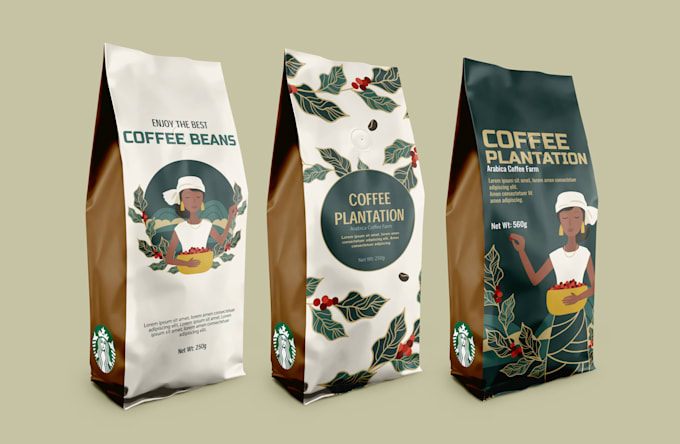 Do coffee packaging design with print ready files by Warda_creation ...