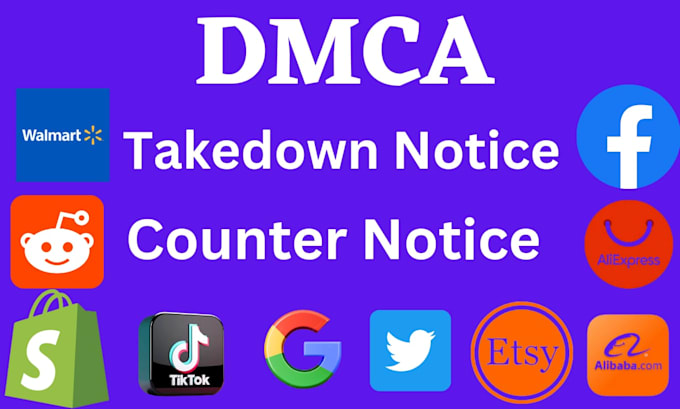send dmca takedown notice,remove content tiktok,etsy,instagram,twitter