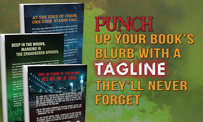 Create an eye catching tagline for your book by Rickgualtieri | Fiverr
