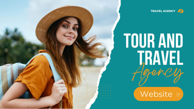design professional tour, travel, agency, booking website