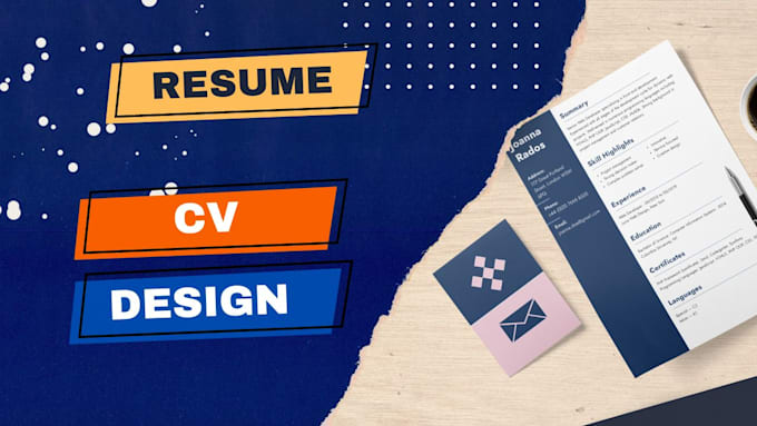 write modern resume, CV and cover letter