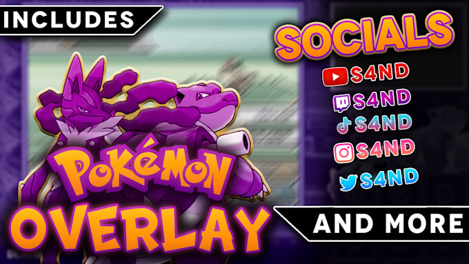 create a profissional pokemon overlays for cheap