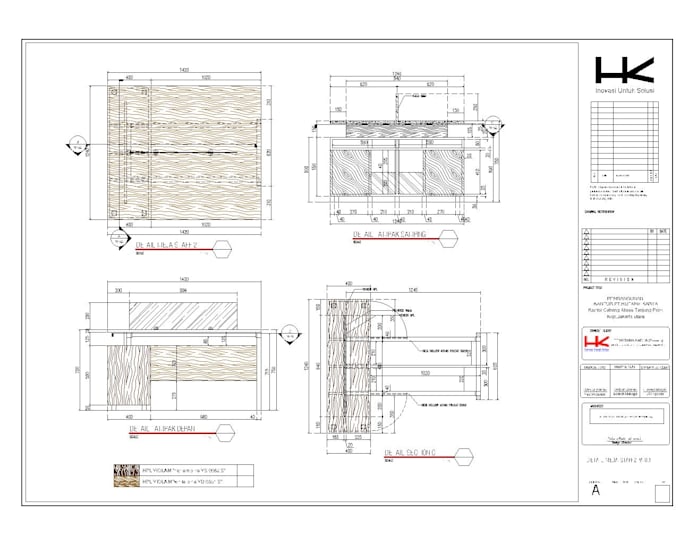 Draw furniture sketch to shop drawing or detail drawing by Aliefikhsan