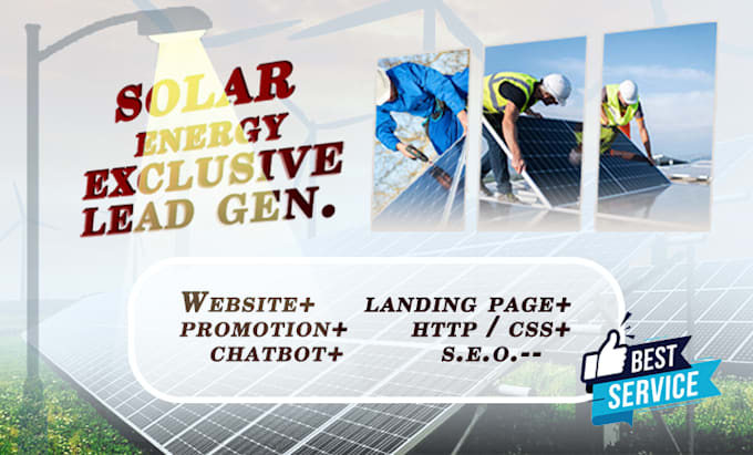 Design your solar website solar landing page solar lead generation by