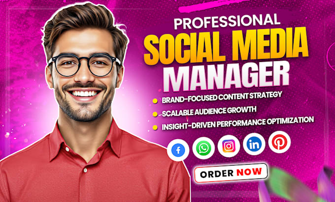 be your social media marketing manager and content creator