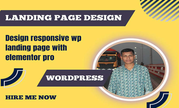 design responsive wp landing page with elementor pro