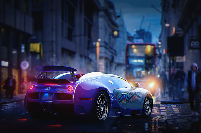 edit car photos with photoshop