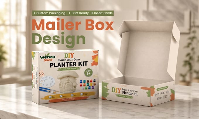 do product packaging box design, subscription box design, mailer box design