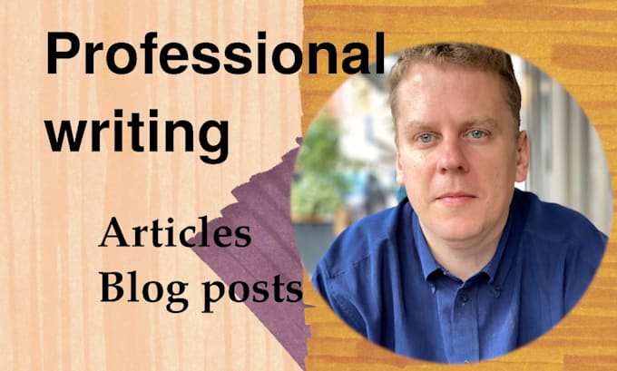 Write articles or blog posts on many subjects by Ken_hutton | Fiverr