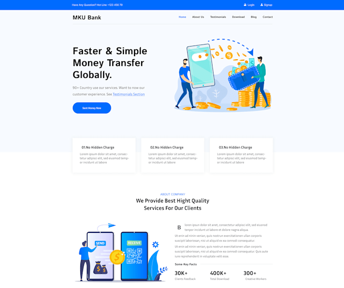 Create innovative web pages mobile apps and landing pages by