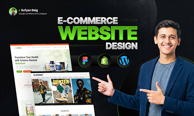 do online store or e commerce website design for shopify or wordpress