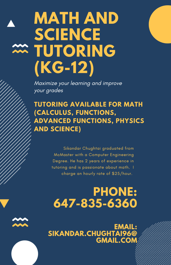 Tutor math and physics by Sikandarchug326 Fiverr