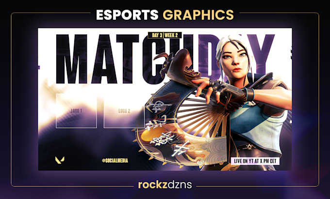 design esports and tournament graphics for social media
