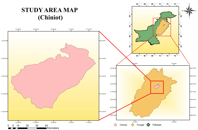 Study area maps and gps points on map by Ahmedyaseen004 | Fiverr