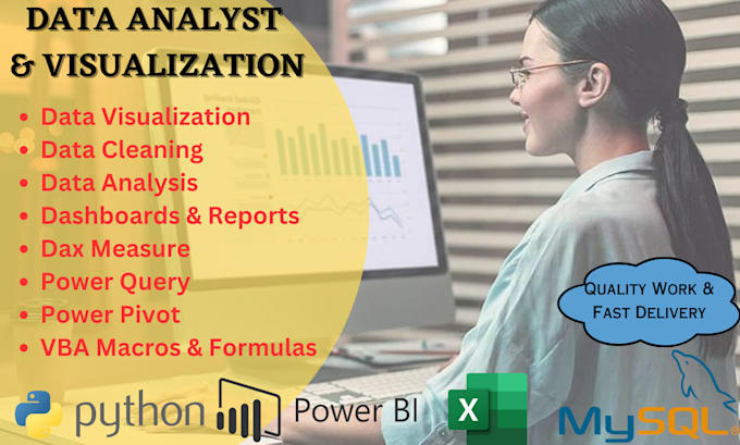 Be your data analyst with python, sql, power bi and excel by ...