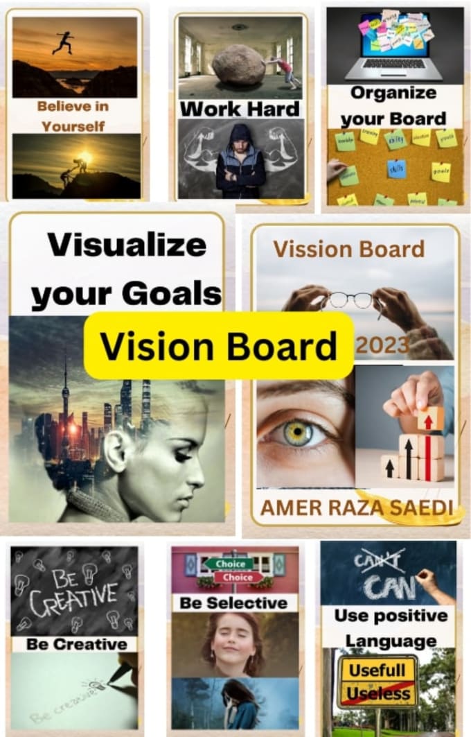 Create vision board clip art book for amazon kdp by Aamirsaedi | Fiverr