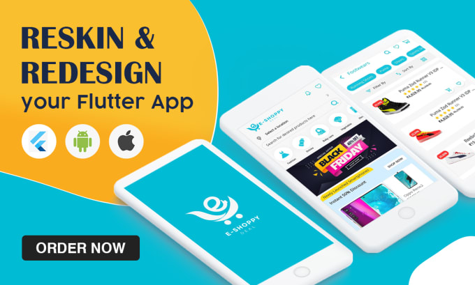 Reskin app, redesign your any codecanyon flutter app by Corebit_tech ...