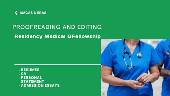 edit your eras CV or amcas work and activities