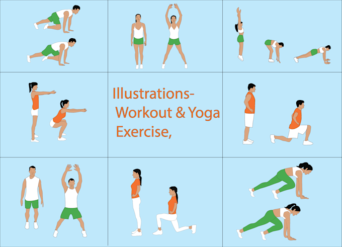 draw patient draw yoga character vector manual instruction