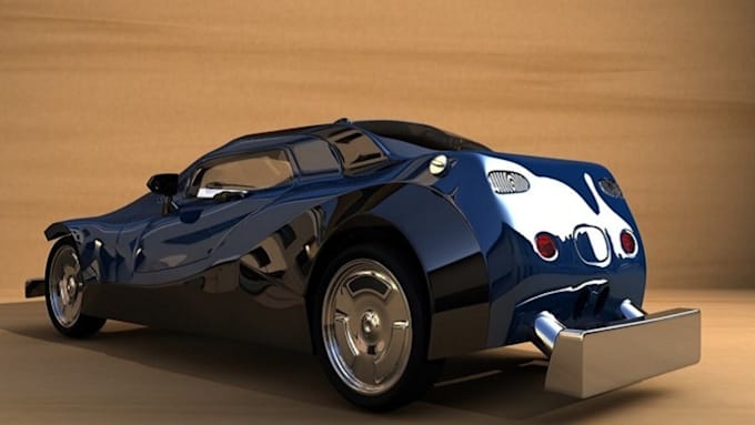 create awesome 3d car modeling and realistic render