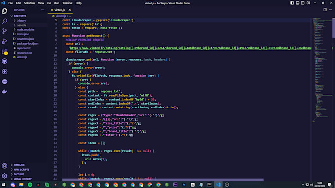 Do web scraping for any website using node js by Erablejs | Fiverr