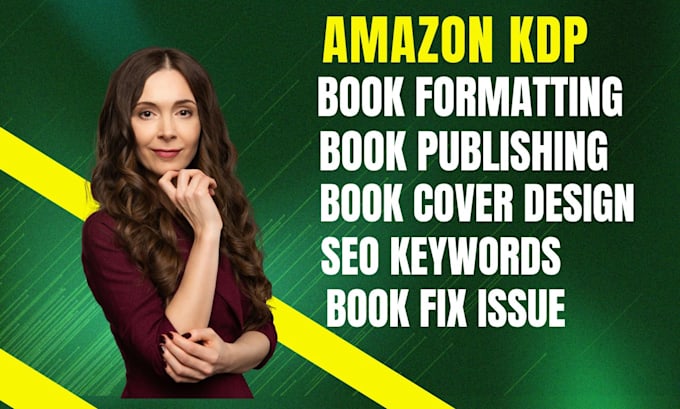 book publishing on amazon kdp, book formatting kindle publishing, illustration