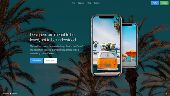 Make a sleek and professional one page website by Old_new | Fiverr