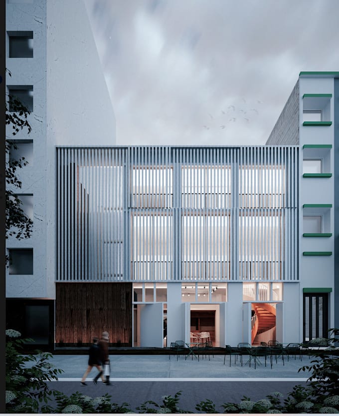 do professional exterior scene realistic rendering