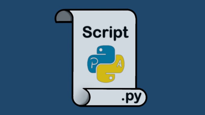 Write your python script by Dohaelb | Fiverr image.