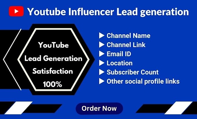 do youtube influencer lead generation and email list collection