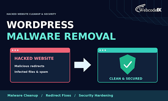 clean malware and fix hacked wordpress website security issues