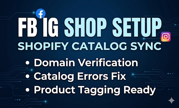 set up facebook and instagram shop with shopify catalog integration